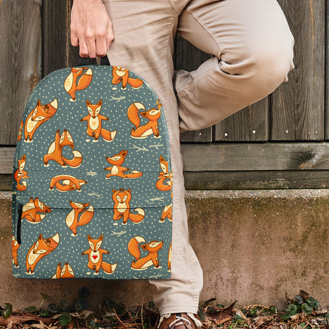 Yoga Foxes Backpack (Steel Gray) - FREE SHIPPING Yoga Foxes Backpack (Steel Gray) - FREE SHIPPING