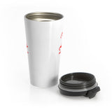 Scarlet Letter Antivaxxer Stainless Steel Travel Mug Scarlet Letter Antivaxxer Stainless Steel Travel Mug