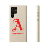 Scarlet Letter Antivaxxer Biodegradable Phone Case Scarlet Letter Antivaxxer Biodegradable Phone Case