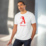 Scarlet Letter Antivaxxer Organic Creator T-shirt - Unisex Scarlet Letter Antivaxxer Organic Creator T-shirt - Unisex