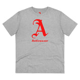 Scarlet Letter Antivaxxer Organic Creator T-shirt - Unisex Scarlet Letter Antivaxxer Organic Creator T-shirt - Unisex