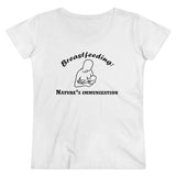 Breastfeeding: Nature's Immunization Organic Women's Lover T-shirt Breastfeeding: Nature's Immunization Organic Women's Lover T-shirt