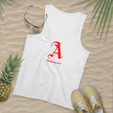 Scarlet Letter Antivaxxer Men's Organic Specter Tank Top Scarlet Letter Antivaxxer Men's Organic Specter Tank Top