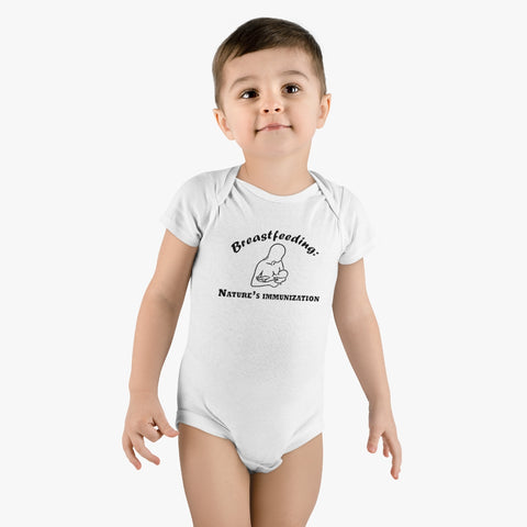 Breastfeeding: Nature's Immunization Organic Baby Bodysuit Breastfeeding: Nature's Immunization Organic Baby Bodysuit