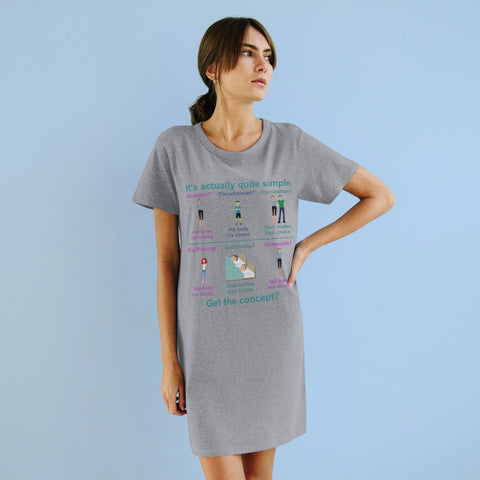 Bodily Autonomy (Homebirth) Organic T-Shirt Dress