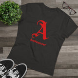 Scarlet Letter Antivaxxer Men's Organic Presenter V-neck Scarlet Letter Antivaxxer Men's Organic Presenter V-neck