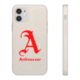 Scarlet Letter Antivaxxer Biodegradable Phone Case Scarlet Letter Antivaxxer Biodegradable Phone Case