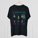 Bodily Autonomy Men's Organic Presenter V-neck Bodily Autonomy Men's Organic Presenter V-neck