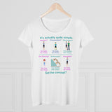 Bodily Autonomy (Homebirth)  Organic Women's Lover T-shirt Bodily Autonomy (Homebirth)  Organic Women's Lover T-shirt