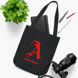 Scarlet Letter Antivaxxer Organic Canvas Tote Bag Scarlet Letter Antivaxxer Organic Canvas Tote Bag