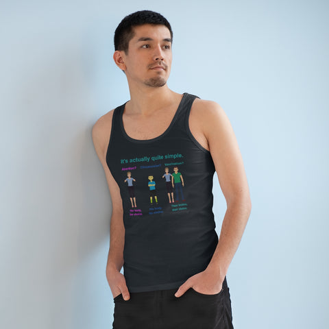 Bodily Autonomy Men's Organic Specter Tank Top Bodily Autonomy Men's Organic Specter Tank Top
