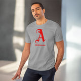 Scarlet Letter Antivaxxer Organic Creator T-shirt - Unisex Scarlet Letter Antivaxxer Organic Creator T-shirt - Unisex
