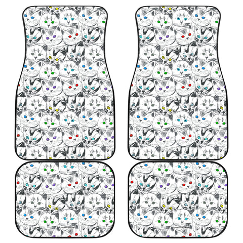 Cats Galore Car Floor Mats (Front & Back) - FREE SHIPPING Cats Galore Car Floor Mats (Front & Back) - FREE SHIPPING