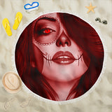 Calavera Fresh Look Design #3 Beach Blanket (Red Garnet) - FREE SHIPPING Calavera Fresh Look Design #3 Beach Blanket (Red Garnet) - FREE SHIPPING