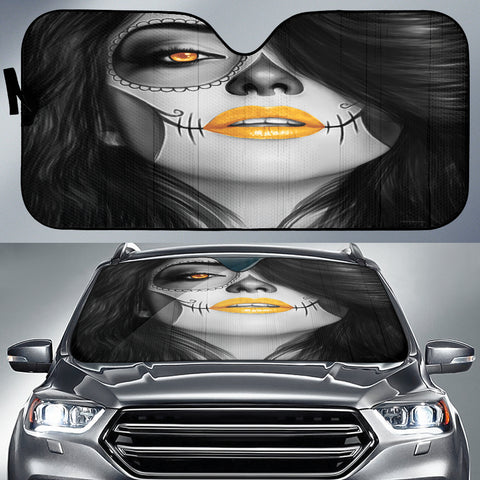 Calavera Fresh Look Design #4 Auto Sun Shade (Orange) - FREE SHIPPING Calavera Fresh Look Design #4 Auto Sun Shade (Orange) - FREE SHIPPING