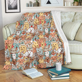 Crazy Dogs Collection Throw Blanket - FREE SHIPPING Crazy Dogs Collection Throw Blanket - FREE SHIPPING