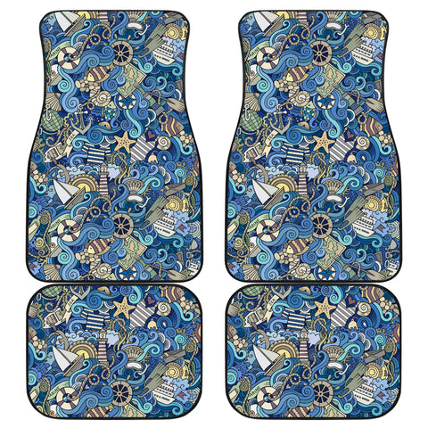 Nautical Design Car Floor Mats (Marina, Front & Back) - FREE SHIPPING Nautical Design Car Floor Mats (Marina, Front & Back) - FREE SHIPPING