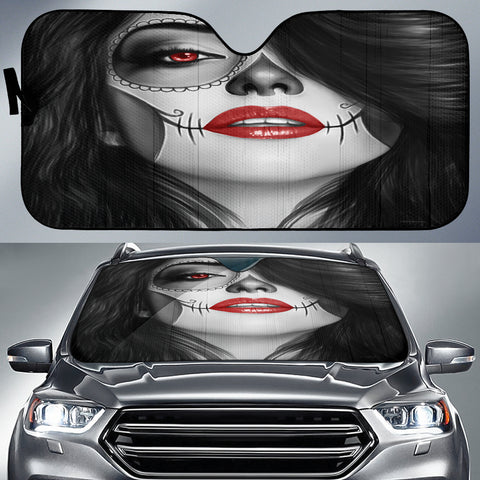 Calavera Fresh Look Design #4 Auto Sun Shade (Red) - FREE SHIPPING Calavera Fresh Look Design #4 Auto Sun Shade (Red) - FREE SHIPPING
