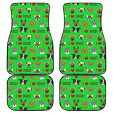 I Love Dogs Car Floor Mats (FPD Green, Front & Back) - FREE SHIPPING I Love Dogs Car Floor Mats (FPD Green, Front & Back) - FREE SHIPPING