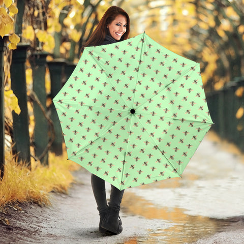 Honey Bees Design #1 (Light Green) Umbrella - FREE SHIPPING