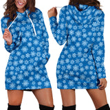Ugly Christmas Sweater Hoodie Dress - Snowflakes Design #3 (Blue) - For Small To Plus Size Divas - FREE SHIPPING Ugly Christmas Sweater Hoodie Dress - Snowflakes Design #3 (Blue) - For Small To Plus Size Divas - FREE SHIPPING