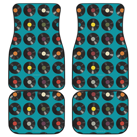 Vinyl Records Design #1 (Blue) Car Floor Mats - FREE SHIPPING Vinyl Records Design #1 (Blue) Car Floor Mats - FREE SHIPPING