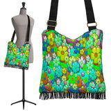 Flower Power Cross-Body Boho Handbag (Green) - FREE SHIPPING Flower Power Cross-Body Boho Handbag (Green) - FREE SHIPPING