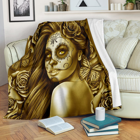 Calavera Fresh Look Design #2 Throw Blanket (Hazel Sparkle & Shine Rose) - FREE SHIPPING Calavera Fresh Look Design #2 Throw Blanket (Hazel Sparkle & Shine Rose) - FREE SHIPPING