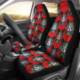 Fancy Pants Cat Car Seat Covers (Black With Red Background)  - FREE SHIPPING Fancy Pants Cat Car Seat Covers (Black With Red Background)  - FREE SHIPPING