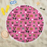 I Love Dogs Beach Blanket (Richmond SPCA Dark Pink) - FREE SHIPPING I Love Dogs Beach Blanket (Richmond SPCA Dark Pink) - FREE SHIPPING
