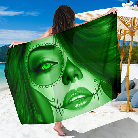 Calavera Fresh Look Design #3 Sarong (Green Emerald) - FREE SHIPPING Calavera Fresh Look Design #3 Sarong (Green Emerald) - FREE SHIPPING