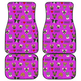 I Love Dogs Car Floor Mats (FPD Lilac, Front & Back) - FREE SHIPPING I Love Dogs Car Floor Mats (FPD Lilac, Front & Back) - FREE SHIPPING