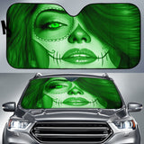 Calavera Fresh Look Design #3 Auto Sun Shade (Green Emerald) - FREE SHIPPING Calavera Fresh Look Design #3 Auto Sun Shade (Green Emerald) - FREE SHIPPING