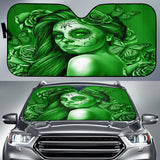 Calavera Fresh Look Design #2 Auto Sun Shade (Green Lime Rose) - FREE SHIPPING Calavera Fresh Look Design #2 Auto Sun Shade (Green Lime Rose) - FREE SHIPPING