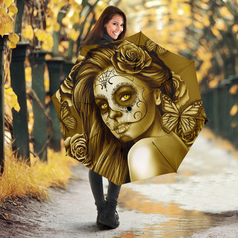 Calavera Fresh Look Design #2 Umbrella (Hazel Sparkle & Shine Rose) - FREE SHIPPING Calavera Fresh Look Design #2 Umbrella (Hazel Sparkle & Shine Rose) - FREE SHIPPING