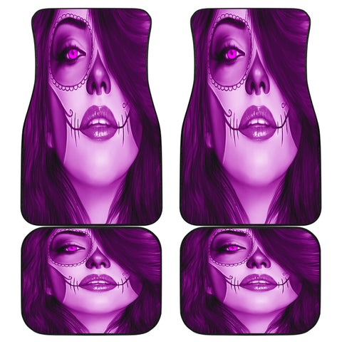 Calavera Fresh Look Design #3 Car Floor Mats (Purple Amethyst, Front & Back) - FREE SHIPPING Calavera Fresh Look Design #3 Car Floor Mats (Purple Amethyst, Front & Back) - FREE SHIPPING