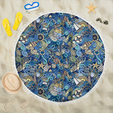 Nautical Design Beach Blanket (Marina) - FREE SHIPPING Nautical Design Beach Blanket (Marina) - FREE SHIPPING