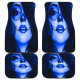 Calavera Fresh Look Design #3 Car Floor Mats (Blue Lapis Lazuli, Front & Back) - FREE SHIPPING Calavera Fresh Look Design #3 Car Floor Mats (Blue Lapis Lazuli, Front & Back) - FREE SHIPPING