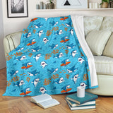 Shark Pattern #2 Throw Blanket - FREE SHIPPING Shark Pattern #2 Throw Blanket - FREE SHIPPING