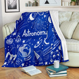 Astronomy Chalkboard Throw Blanket (Midnight Blue) - FREE SHIPPING Astronomy Chalkboard Throw Blanket (Midnight Blue) - FREE SHIPPING