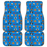 I Love Dogs Car Floor Mats (FPD Blue) - FREE SHIPPING I Love Dogs Car Floor Mats (FPD Blue) - FREE SHIPPING