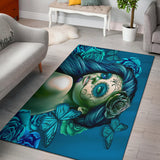 Calavera Fresh Look Design #2 Floor Covering (Horizontal, Turquoise Tiffany Rose) - FREE SHIPPING Calavera Fresh Look Design #2 Floor Covering (Horizontal, Turquoise Tiffany Rose) - FREE SHIPPING