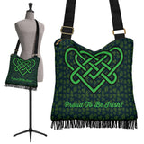 Celtic Knot Proud To Be Irish Design #4 Cross-Body Boho Handbag - FREE SHIPPING Celtic Knot Proud To Be Irish Design #4 Cross-Body Boho Handbag - FREE SHIPPING