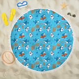 Shark Pattern #2 Beach Blanket - FREE SHIPPING Shark Pattern #2 Beach Blanket - FREE SHIPPING