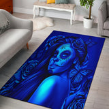 Calavera Fresh Look Design #2 Floor Covering (Vertical, Blue Elusive Rose) - FREE SHIPPING Calavera Fresh Look Design #2 Floor Covering (Vertical, Blue Elusive Rose) - FREE SHIPPING