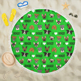 I Love Dogs Beach Blanket (FPD Green) - FREE SHIPPING I Love Dogs Beach Blanket (FPD Green) - FREE SHIPPING