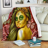 Calavera Fresh Look Design #2 Throw Blanket (Yellow Smiley Face Rose) - FREE SHIPPING Calavera Fresh Look Design #2 Throw Blanket (Yellow Smiley Face Rose) - FREE SHIPPING