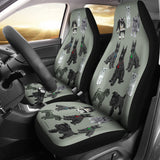 I Love Schnauzers Car Seat Covers (Heather Gray, No Heart)  - FREE SHIPPING I Love Schnauzers Car Seat Covers (Heather Gray, No Heart)  - FREE SHIPPING