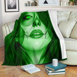 Calavera Fresh Look Design #3 Throw Blanket (Green Emerald) - FREE SHIPPING Calavera Fresh Look Design #3 Throw Blanket (Green Emerald) - FREE SHIPPING