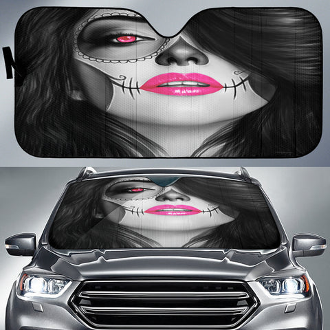 Calavera Fresh Look Design #4 Auto Sun Shade (Pink) - FREE SHIPPING Calavera Fresh Look Design #4 Auto Sun Shade (Pink) - FREE SHIPPING